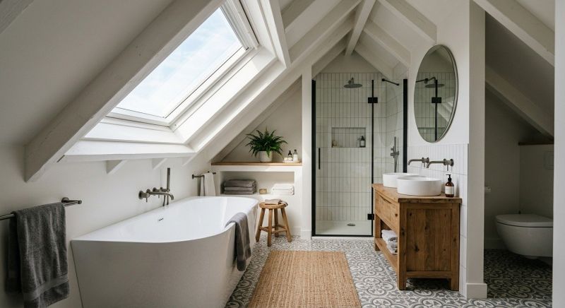 Attic Bathroom Remodeling in Summit County, OH