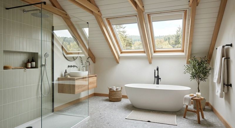 Attic Bathroom Remodeling in Summit County, OH