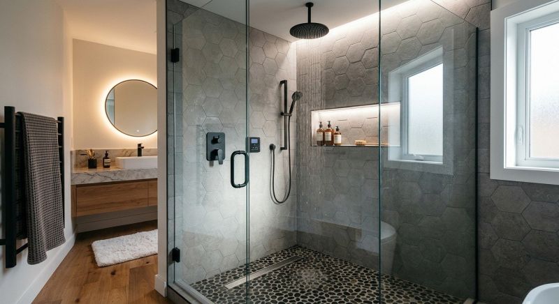 Granite Shower Installation in Summit County, OH